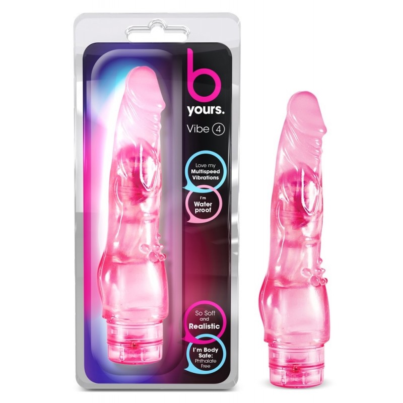 B Yours Vibe #4 Realistic Vibrator - Pink